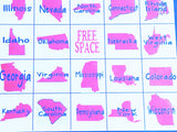 US State Bingo Game Printable