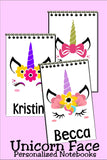 Unicorn Notebook Personalized Party Favor