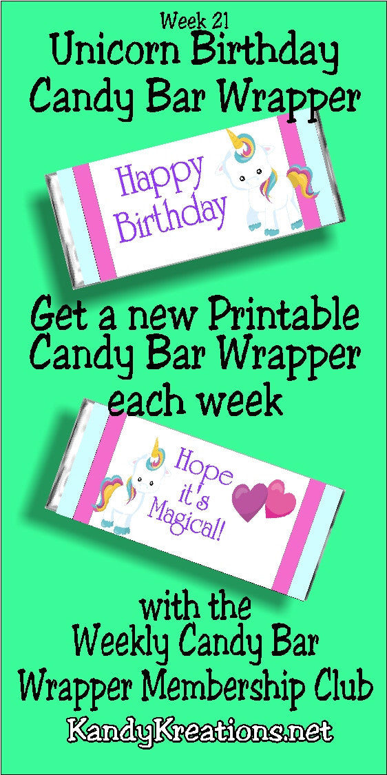 2017 Candy Bar Wrapper Membership Club