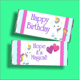 Unicorn Birthday Candy Bar Wrapper Printable