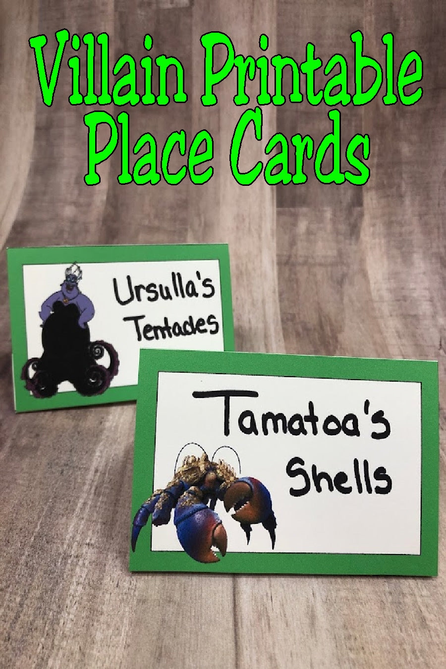 Villain Place Card Printable