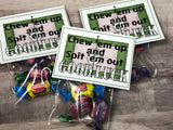 Chew Em Up Volleyball Bag Topper Printable