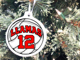 Sports Ball Personalized Christmas Ornament