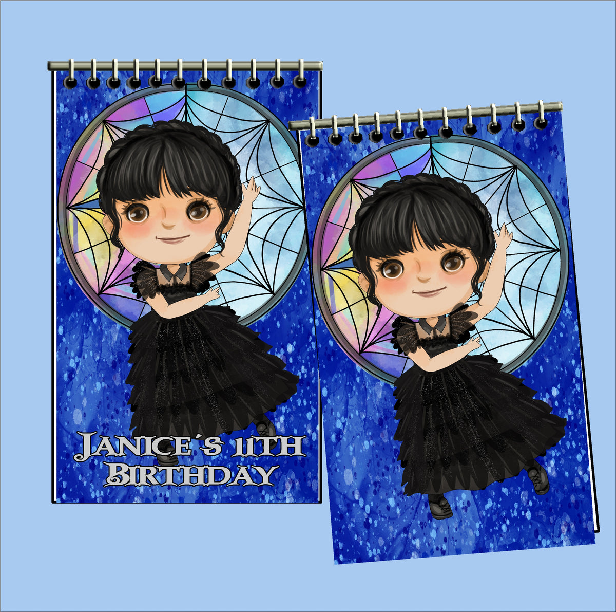 Wednesday Addams Personalized Notebooks