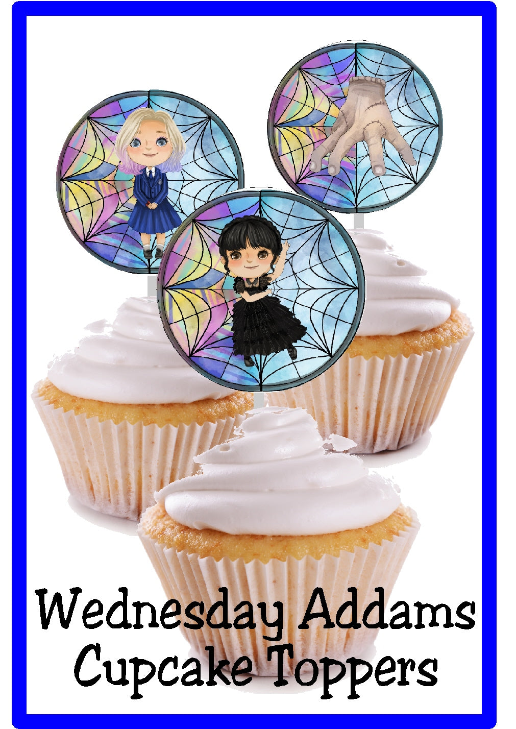 Wednesday Printable Cupcake Toppers