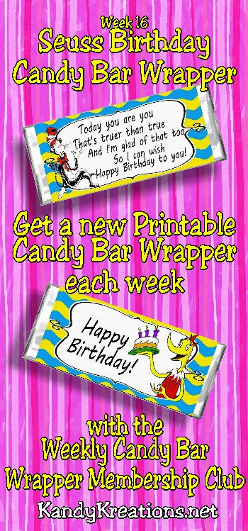 2017 Candy Bar Wrapper Membership Club