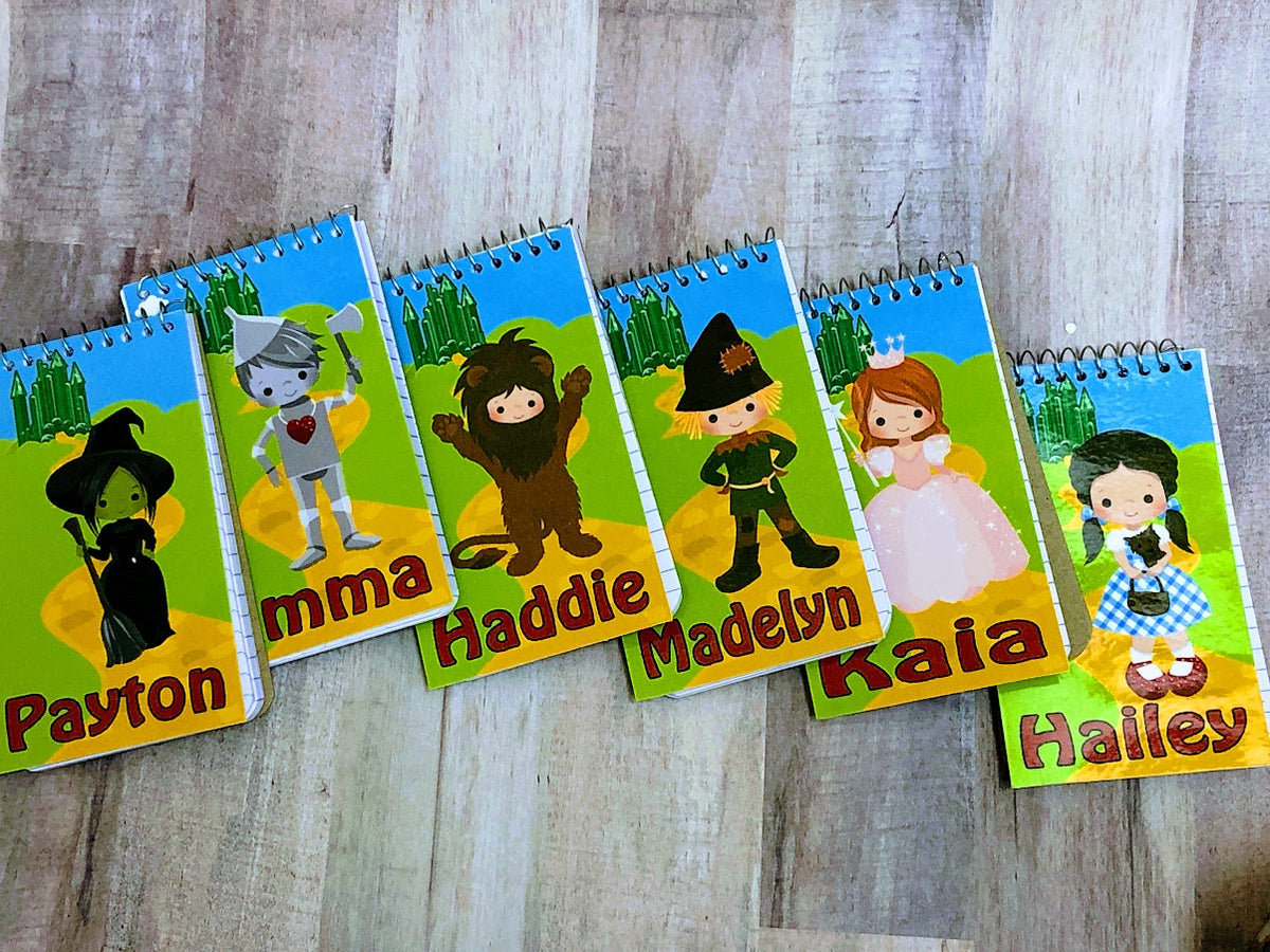 Wizard of Oz Personalized Party Favor Notebook