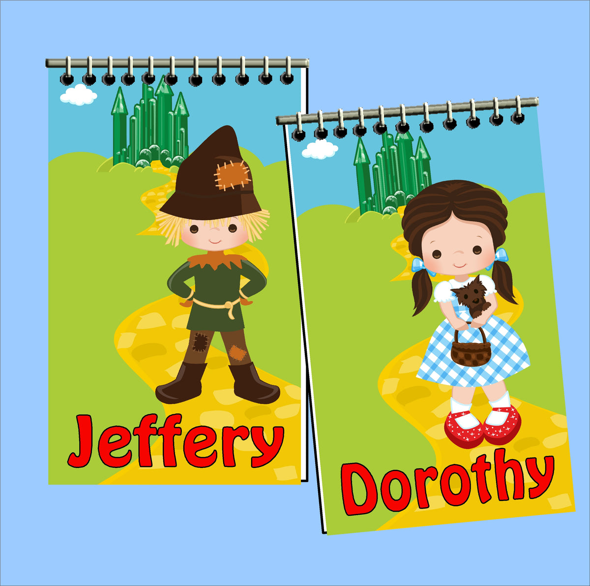 Wizard of Oz Personalized Party Favor Notebook