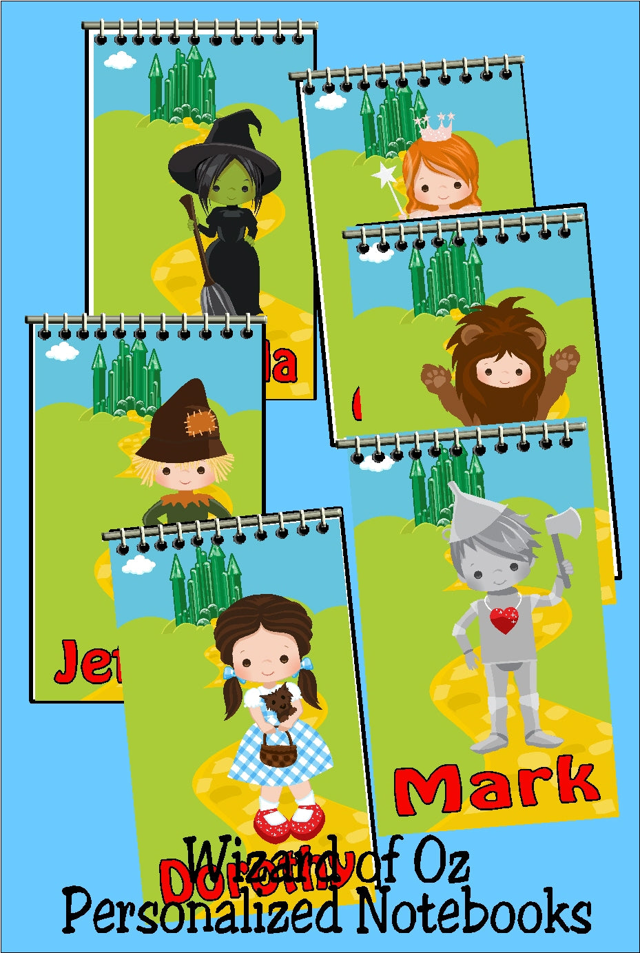 Wizard of Oz Personalized Party Favor Notebook