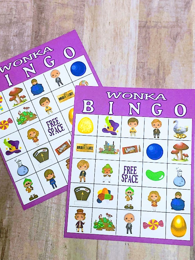 Willy Wonka Bingo Game Printable