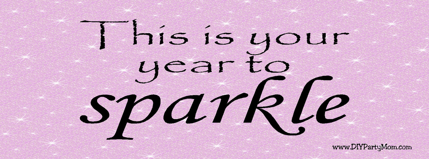 Make this Year Sparkle Printable