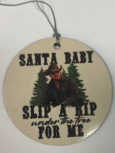 Slip A Rip Under the Tree Christmas Ornament