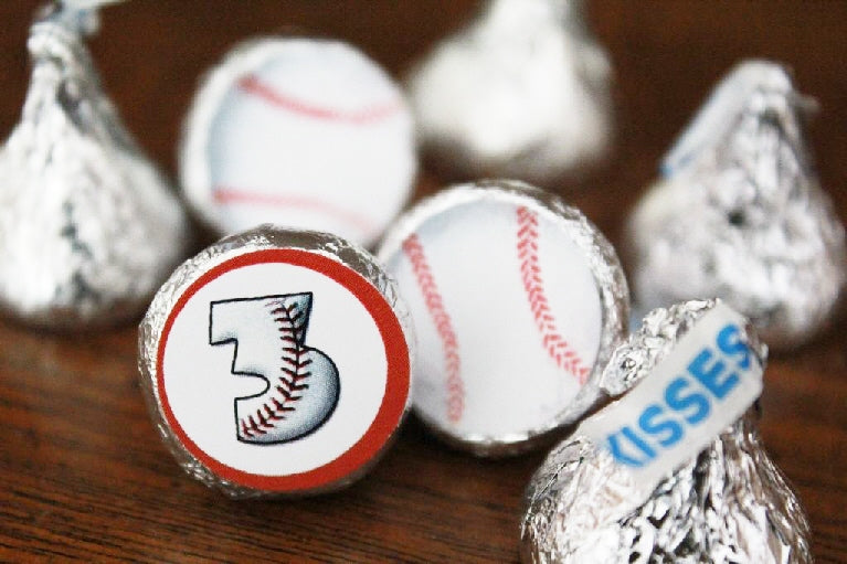 Baseball Kiss Sticker Printable