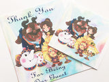 Beauty and the Beast M&M Candy Labels