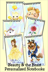 Beauty and the Beast Personalized Mini Notebooks