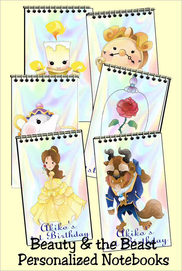 Beauty and the Beast Personalized Mini Notebooks