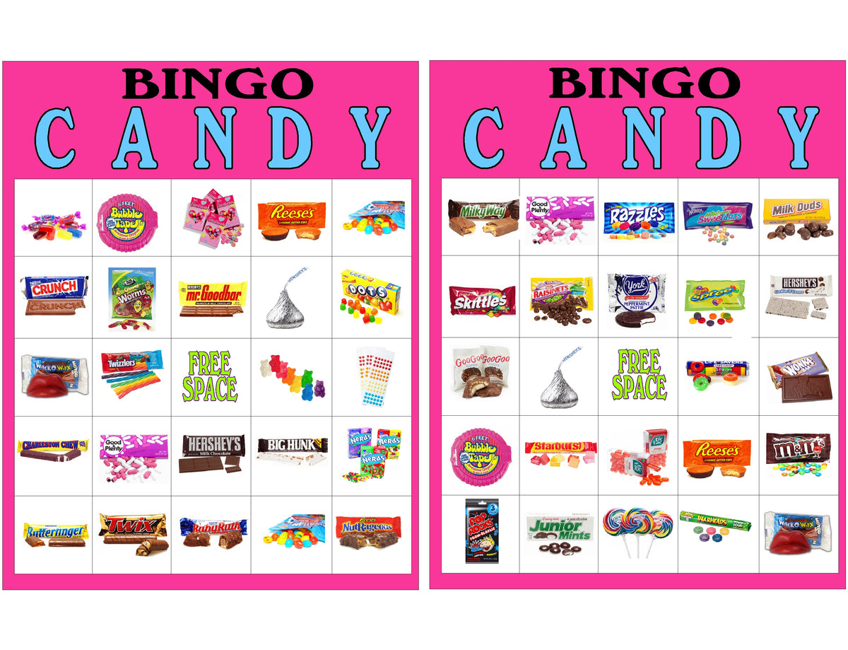 Candy Bingo Game Printable