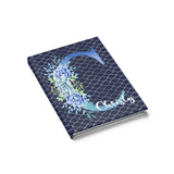 Blue Succulent Personalized Journal