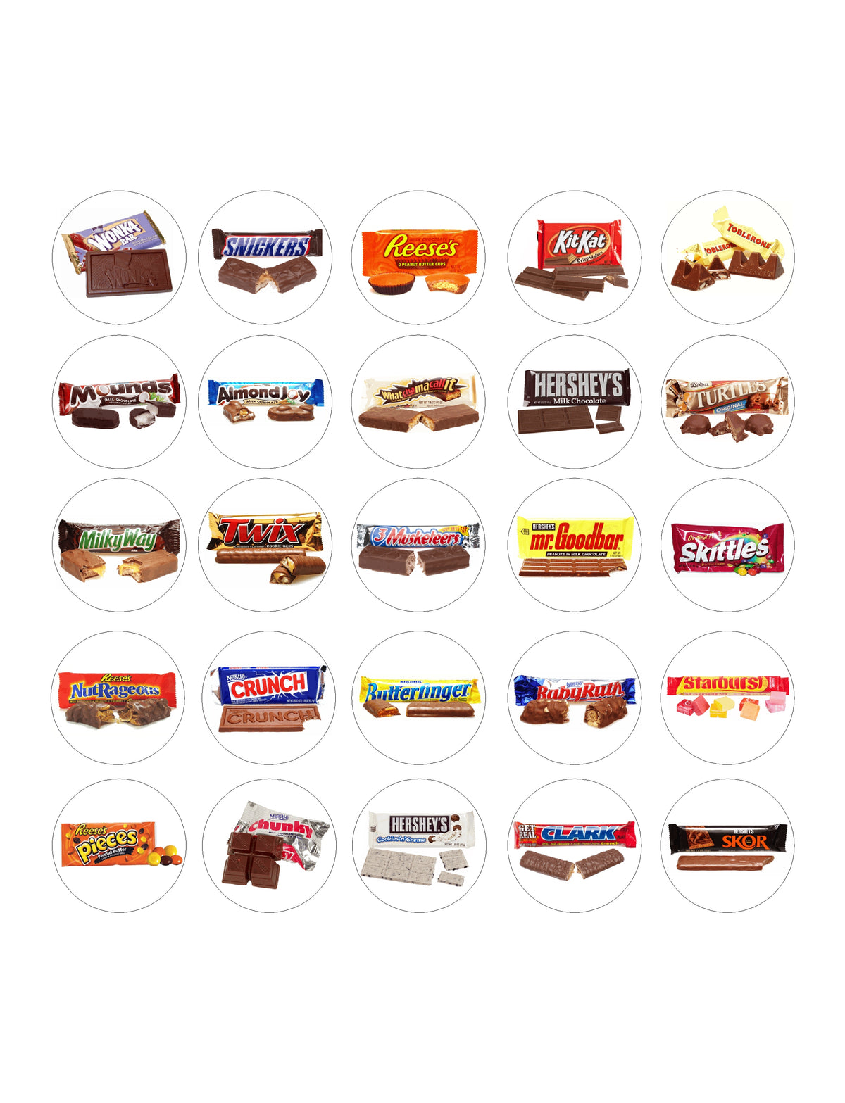 Candy Bingo Game Printable