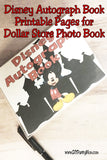 Disney Autograph Book Printable Pages