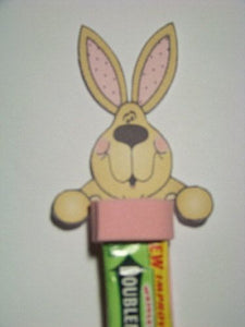 Easter Bunny Gum Head Printable and Directions