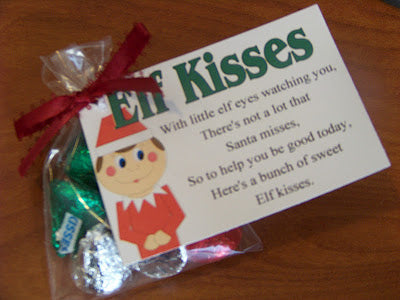 Elf Kisses Bag Topper