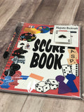 Game Night Score Card Notebook, Pen, and Magnetic Bookmark