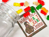 Merry Beary Christmas Bag Topper Printable