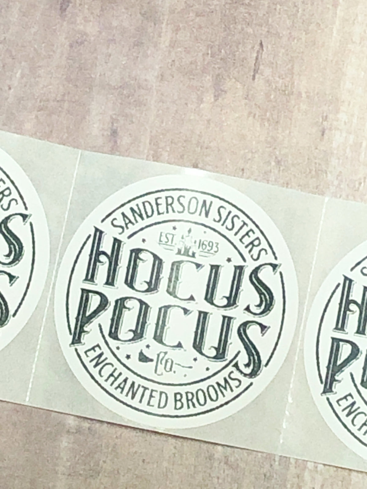 Hocus Pocus Co 2 inch party sticker set of 12