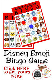 Disney Emoji Bingo Game