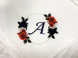 Patriotic Roses Personalized Initial Napkin