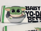 Baby Yoda Valentine Candy Bar Wrapper Printable