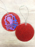 Glitter Hogwarts Houses Christmas Ornament