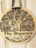 Tree of Life Wood Wall Hanging Personalized