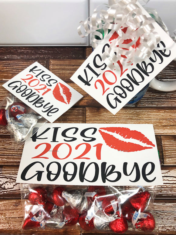 Kiss 2021 Goodbye New Years Bag Topper Printable