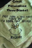 That Grinch Personalized Throw Blanket
