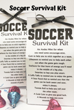 Create a fun Soccer party favor or Soccer Team Treat with these Soccer Survival Kits.  Kits are filled with lots of sweet treats to encourage your guests or players to have lots of  great Soccer fun.  