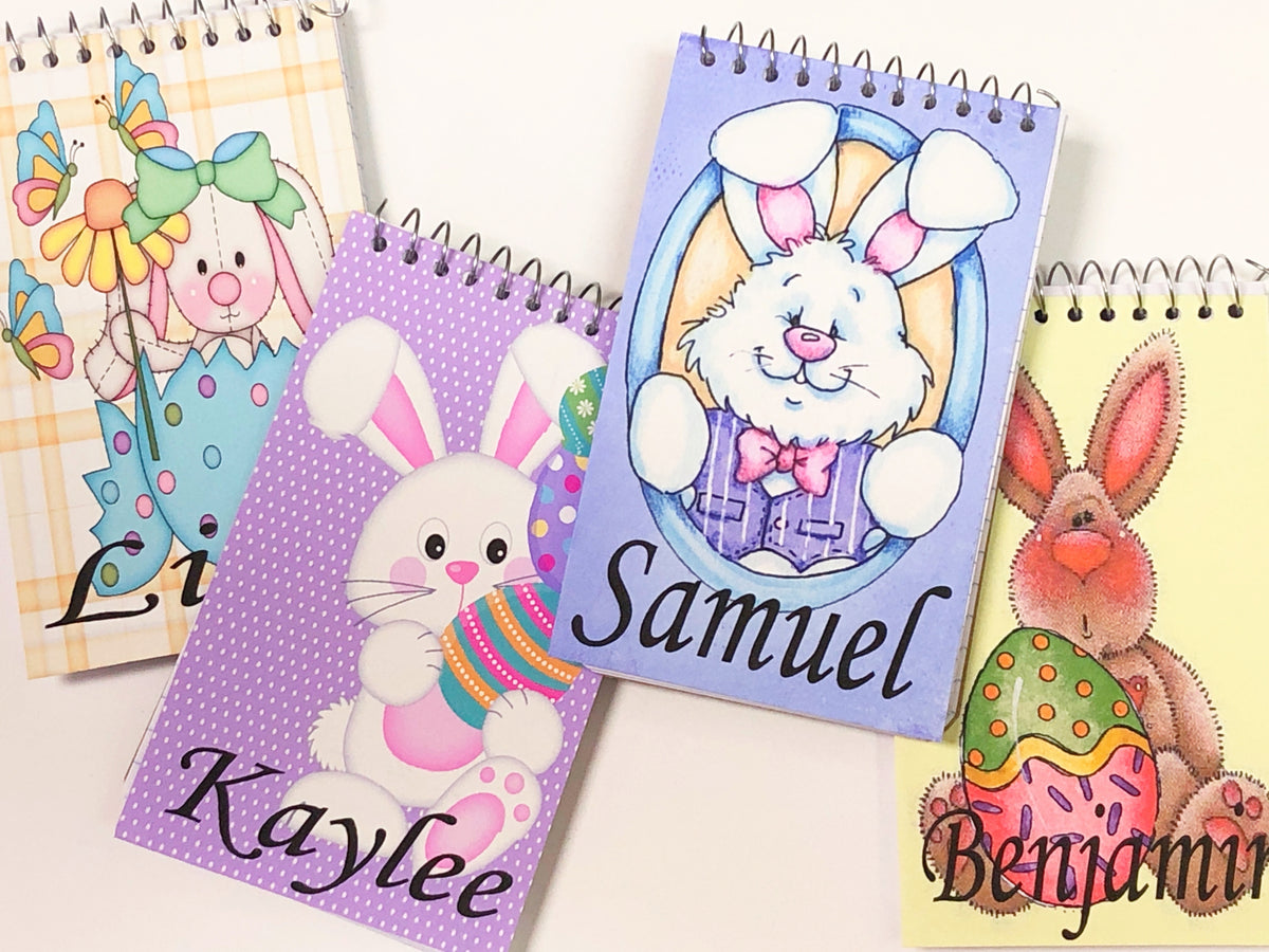 Easter Bunny Personalized Notebook Basket Stuffers