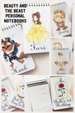 Bring the while gang to your Beauty and the Beast party with these fun, personalized mini notebooks  notebooks make great party favors or treats at your party and are the perfect way to say thank you for coming  