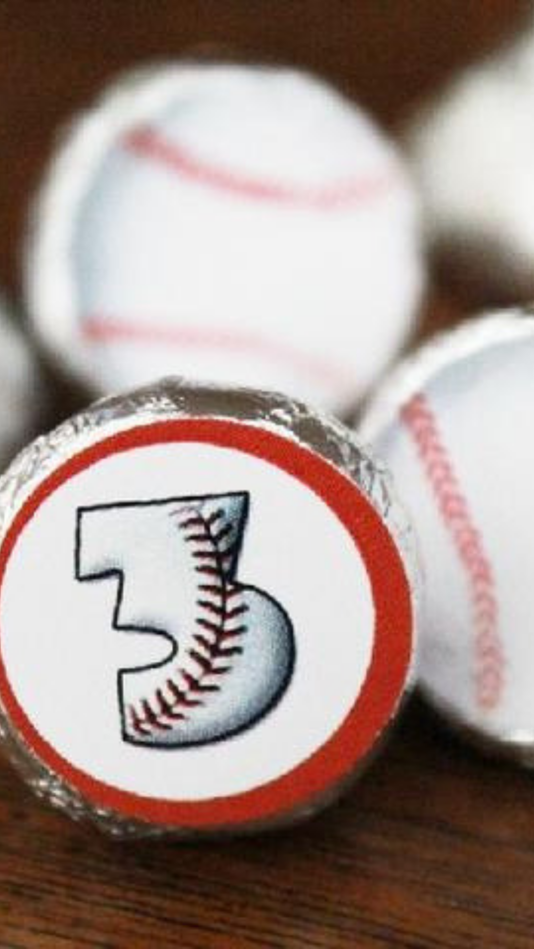 Baseball Kiss Sticker Printable