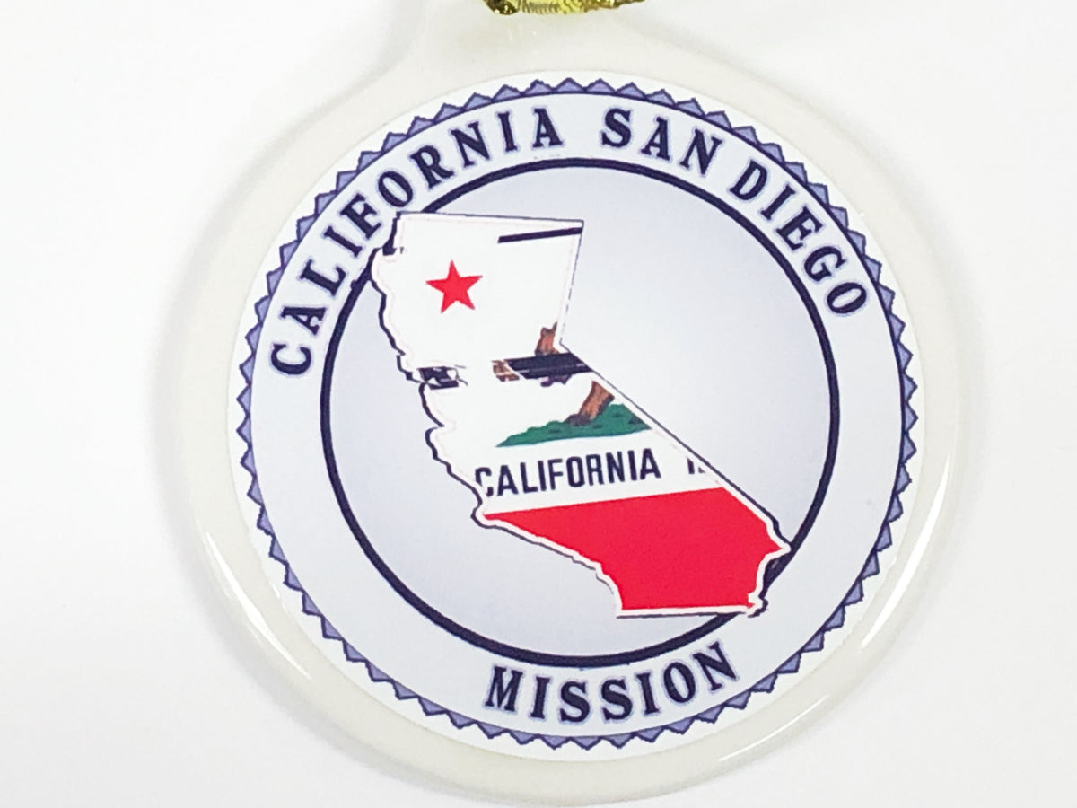 LDS Double Mission Personalized Christmas Ornament