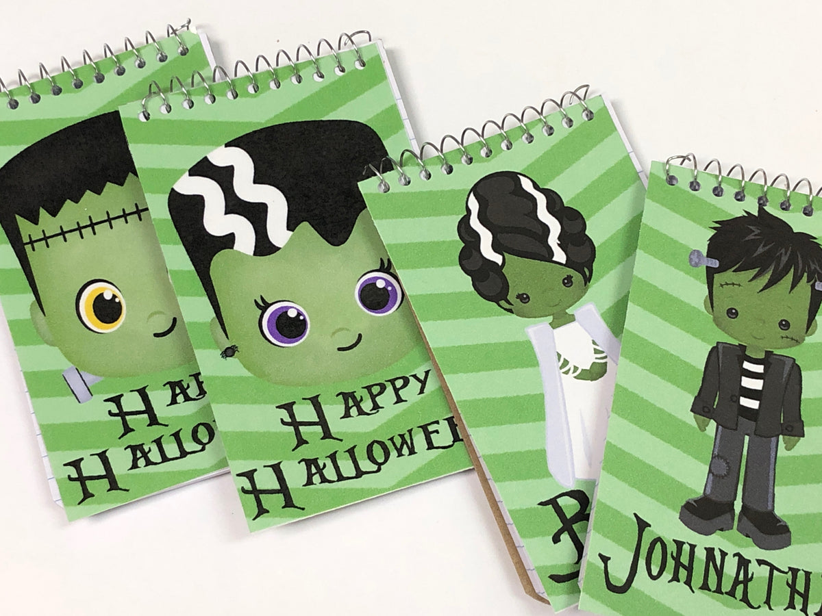 Frankenstein Halloween Monster Personalized Notebook Party Favor