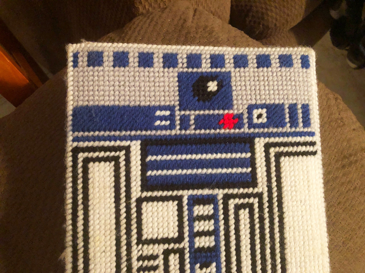 R2D2 Star Wars Mini Notebook Plastic Canvas Pattern