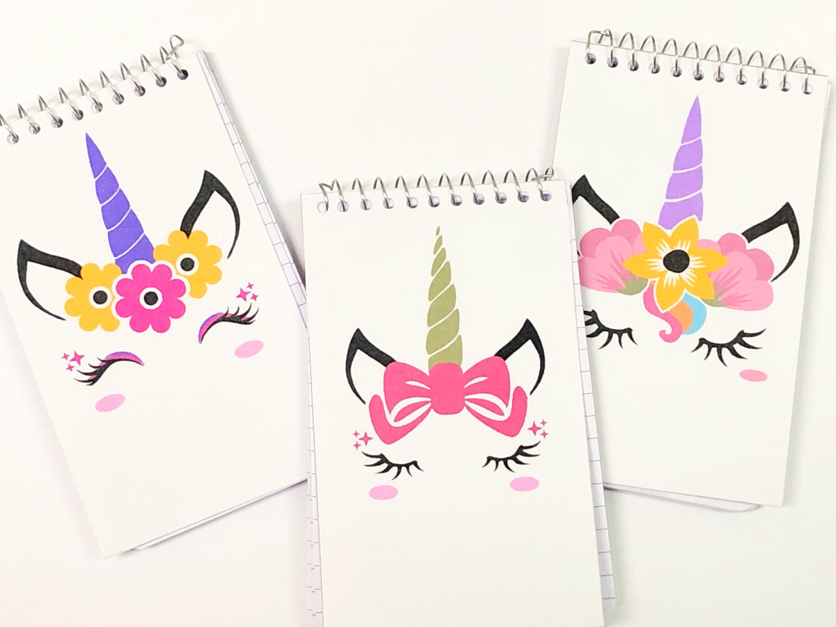 Unicorn Notebook Personalized Party Favor