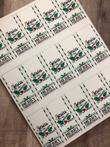 Wish your church, your class, your friends and your neighbors a religious Merry Christmas was this beautiful candy bar wrapper christmas card.  Printable wrapper is perfect for everyone on your list since it's a card and gift in one.