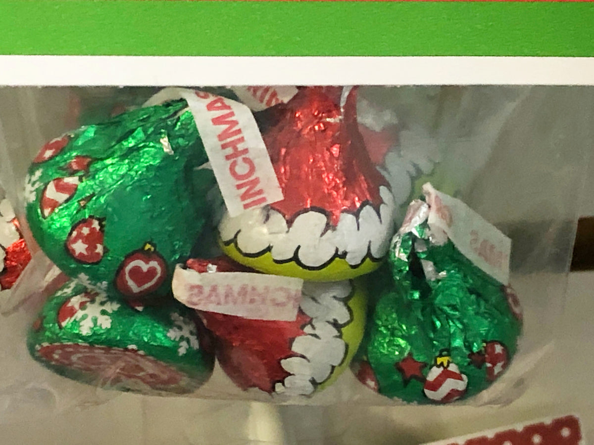 Grinch Kisses Candy Bag Topper Printable