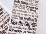 Disney Song Mini Notebooks
