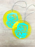 Glitter Hogwarts Houses Christmas Ornament