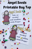 Give those on your Christmas list a sweet, uplifting gift this holiday season with this Angel Seed candy topper printable.