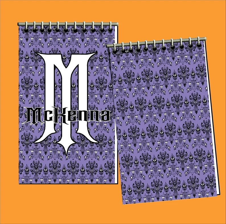 Haunted Mansion Wallpaper Personalized Notebooks